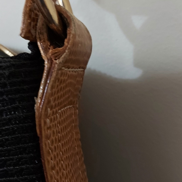 Eric Javits Raffia straw shoulder bag in black - Picture 7 of 10